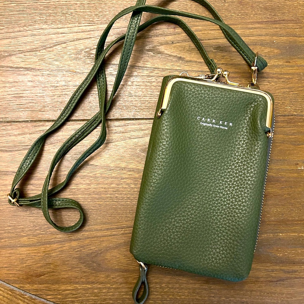 Green Crossbody Bag by Carr Ken